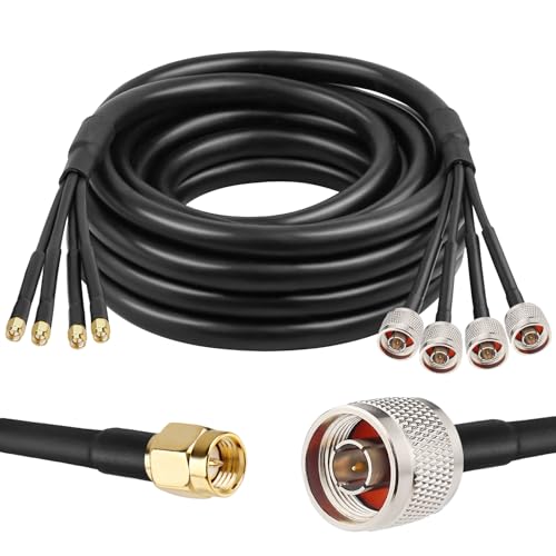 Câble d'extension N mâle vers SMA mâle Quad-RG58 à faible perte pour routeur