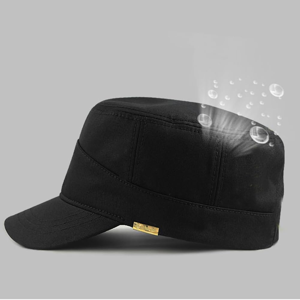 FASHIXD Army XXL Hat Military Cap Plus Size Hats for Men Short Bill Hat Cadet Cap - Image 3