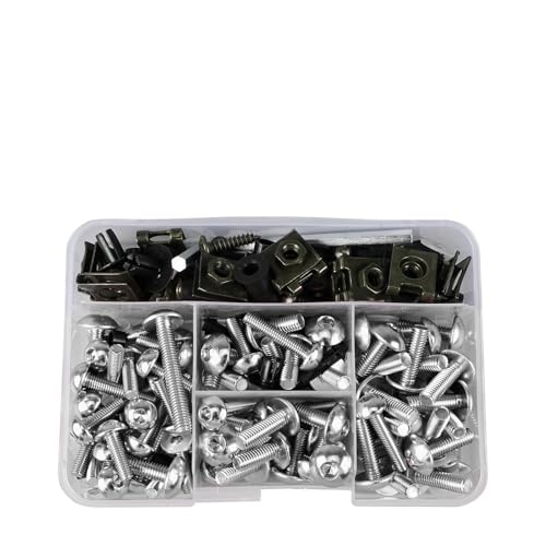 Tornillos de carenado para moto kit de 253 piezas plata para Z900 y CBR600RR