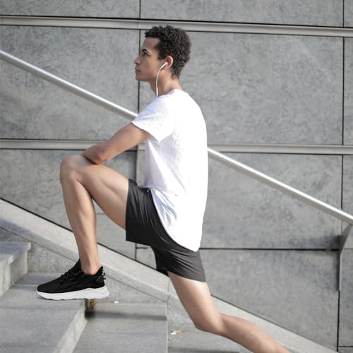 Image of Men Running Shoes Tennis Walking Gym Slip On Workout Athletic Fashion Sneakers Lightweight Breathable Sport Jogging Casual Shoe