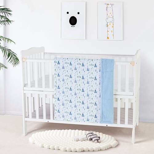 Image of CREVENT 30''X40'' Cute Cozy Fluffy Warm Baby Blanket for Girls Boys Infants Toddlers' Bedding /Crib /Cot /Stroller, Baby Shower Birthday Newborn's Gift - Christmas Tree