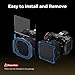 SMALLRIG 100mm Filter Support for Matte Boxes, Lightweight Camera Filter Support Compatible with Two Universal 100mm Filters and SMALLRIG Matte Boxes with Adjustable Clamps - 4654