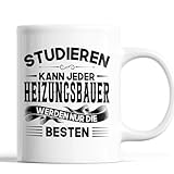 Generisch Heizungsbauer Tasse | 350 ml Keramik Tasse | Heizungsbauer Geschenk Kaffeebecher lustig