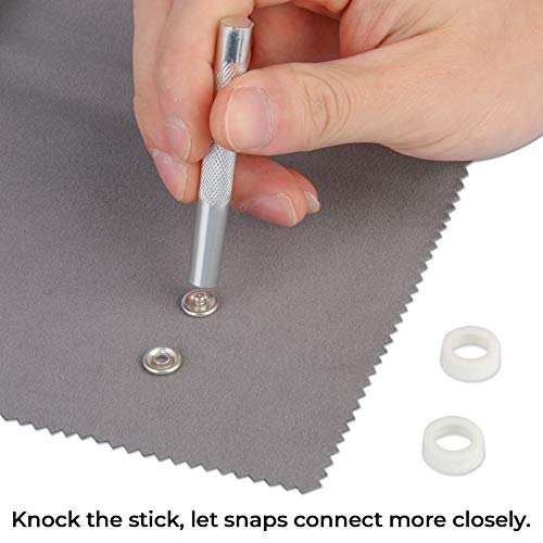 K Kwokker Snaps Buttons For Sewing With Snap Pliers 9.5Mm 20 Colors Metal Snaps For Clothes, Children's Bodysuit, Romper, Bib Crafting, Snap Fasteners Kit For Clothing #TOP6