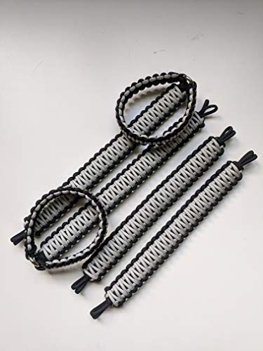 Paracord Grab Handles For Wrangler Jk 2007-2017, Many Colors, Set Of 4 Handles, Silver #TOP1