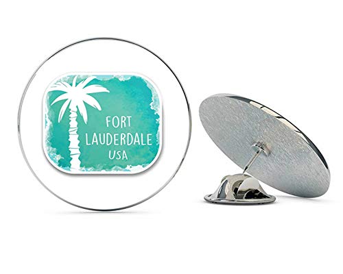 Fort Lauderdale USA Round Metal 0.75