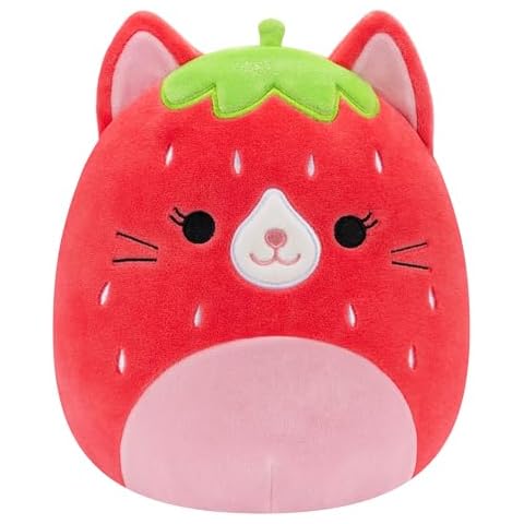 Squishmallows Olma Strawberry Cat Plush Cover