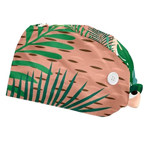 Chapeau de travail unisexe anti-cheveux rebelles casquette réglable 2 pièces