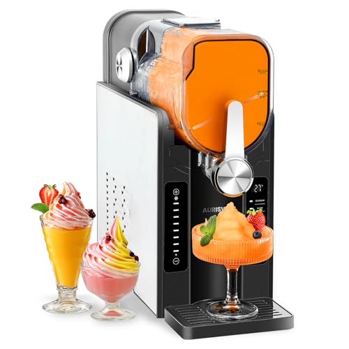 Slushie Machine for Home - 88oz No Ice Needed Frozen Drink & Slushy Maker with Auto-Clean, 6 Preset Programs (Margaritas, Frappés and More) & LED One-Touch 12h Reservation for Summer Party