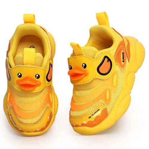 B.Duck Toddler Shoes for Girl and Boy - 3D Cartoon Kids Sneakers Size 5-12