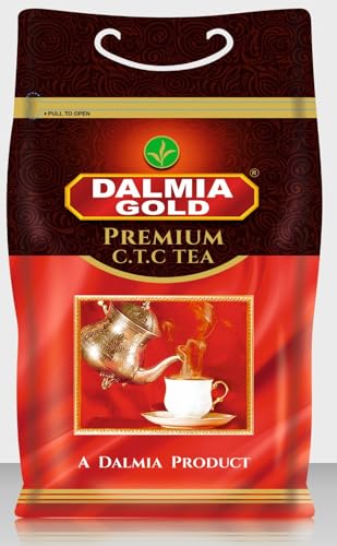 Image of Dalmia Gold Premium CTC Black Tea Granule 1kg | Strong & Aromatic Chai | Rich Color & Bold Taste | Assam Tea | Kadak Chai | Poly Pack of 1