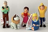 Comansi Spielset Heidi - 5 Figuren Heidi Großvater Peter Clara Josef ca. 5,5 - 9,0 cm