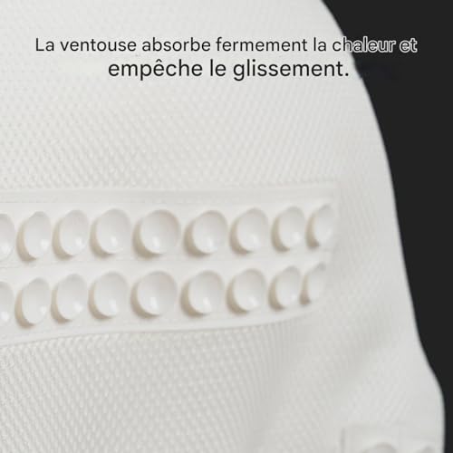 Coussin de douche à ventouses Teksome et repose-tête ergonomique pour le spa à la maison - 8