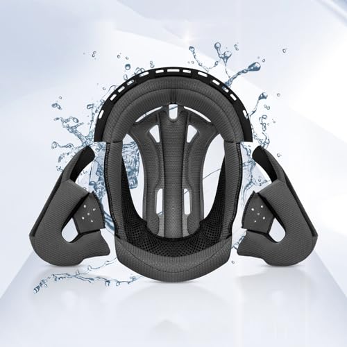 Motorcycle Helmet Liner Breathable Lining Washable Paddings for FreedConn New EPS BM12 Full Face Motorcycle Helmet Only (XX-Large)