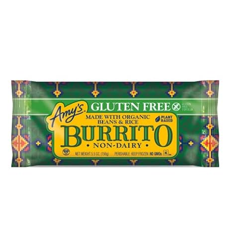Amy'S Frozen Meals, Vegan And Gluten Free Burrito, Non Dairy Burrito Made With Organic Beans And Rice thumb #2