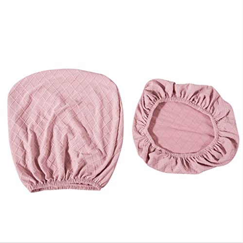 Allayu Paquete de 2 fundas para sillas de escritorio, decoración para el hogar, fundas para respaldo de cojín, Rosa