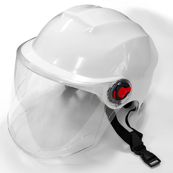Amazon.co.jp: シールド付ヘルメット ヘルメットフェイスガード