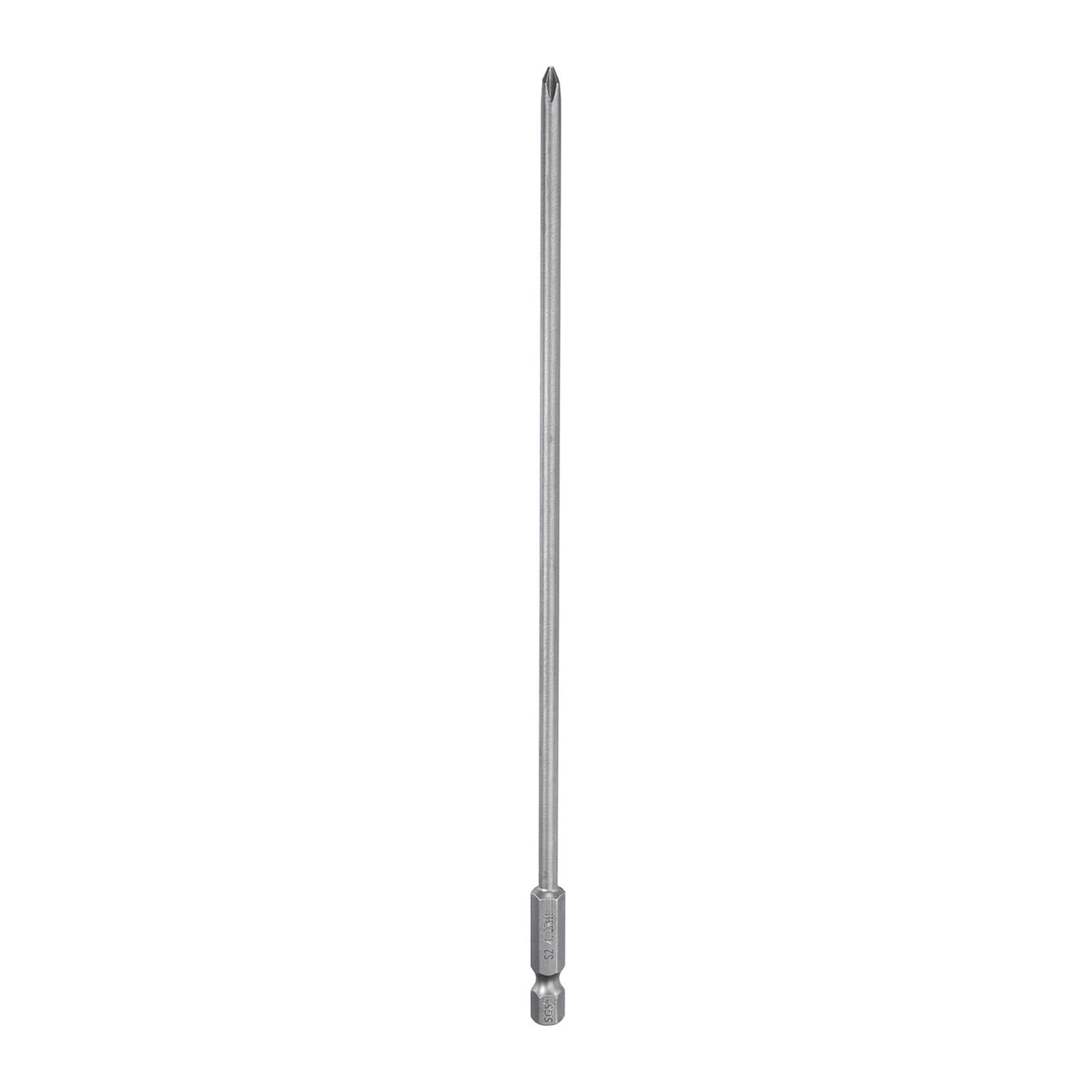Embout de tournevis Phillips à tige hexagonale 1/4 ", 5 pièces, 200mm Long, embout magnétique en acier S2, tête transversale, forets électriques, 4 6mm(PH2 5mm Rod)