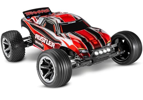 Traxxas 370541REDX Rustler : 1/10 Scale Stadium Truck