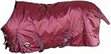 CHALLENGER 74' 840D Horse Turnout Waterproof Medium-Weight Winter Blanket Burgundy 59EE01