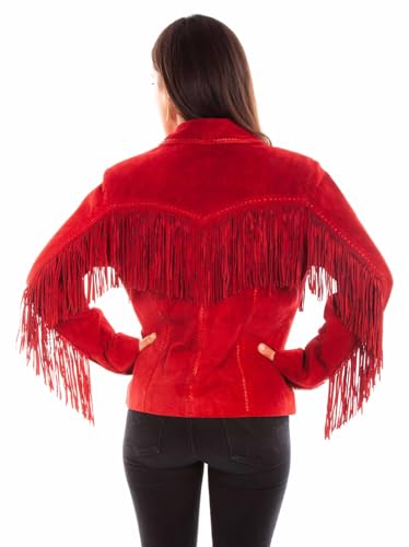 Scully Old Rust Womens Suede Fringe Jacket2