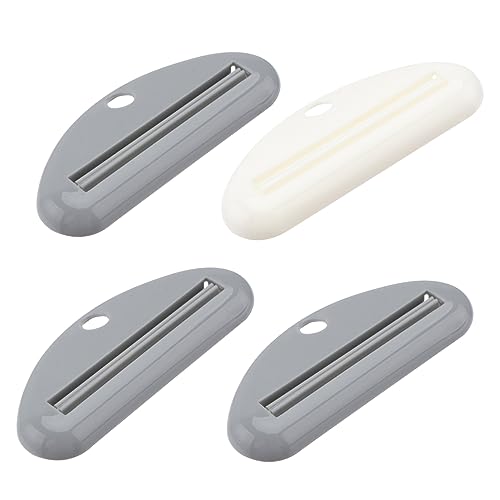 KOMBIUDA 4pcs Manual Toothpaste Squeezers Abs Rolling Pusher for Home Use Squeeze Tube Cleanse Accurate Dispenser Random
