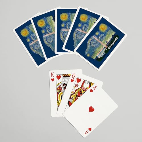 Lantern Press Naipes Poker Washington DC Starry Night miniatura 7
