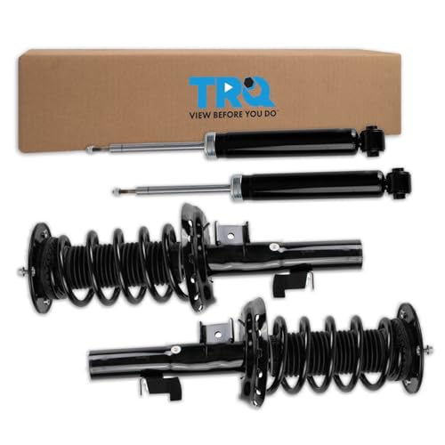 Image of TRQ Front and Rear Complete Strut Assembly & Shock Absorber Kit Complete Strut & Coil Spring Assembly Compatible with 2011-2019 Volvo S60 2015-2019 V60