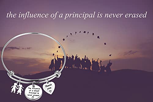 Kuiyai School Principal Gift The Influence Of A Great Principal Is Never Erased Bracelet Principal Retirement Gift Appreciation Gift Teachers Day Gift (School Principal Bracelet) #TOP6