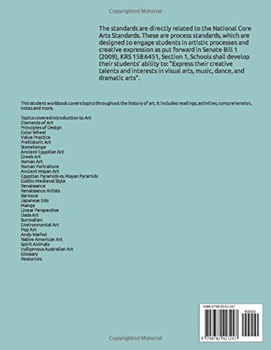 Art History Student Workbook: Grades 6-9 (Art Workbooks Grades 5-9) - Image 2