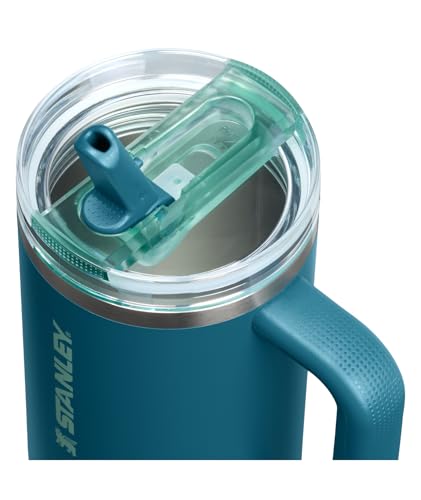 Image of STANLEY Quencher ProTour Flip Straw Tumbler with Leakproof Lid 30 oz | Built-In Straw & Handle | Cupholder Compatible for Travel | Insulated Stainless Steel Cup | BPA-Free | Coastal Teal