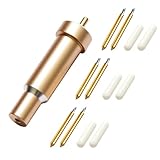 Arvoni Premium Feinschnittklinge mit Gehäuse, Ersatzklingen für Cricut Maker 3, Explore Air, Air 2, 6 Klingen aus Wolframstahl 30° 45° 60° Messerklinge für Cricut Messer, Gold