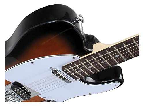 Rocktile Pro TL100-SB Guitare Électrique, 2 Tone Sunburst - Les Beatles, Paul McCartney, John Lennon, RIngo Starr, George Harrison Rocktile Pro TL100-SB Guitare Électrique, 2 Tone Sunburst – Image 4