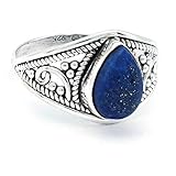 Material: 925 er Sterlingsilber, Stein: Lapis Lazuli