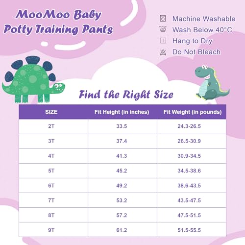 Image of MooMoo Baby Cotton Training Underwear for Boys and Girs 2T-6T,4pk