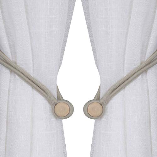 CUKCIC Cuerdas para Cortinas Magnética Cortina Tieback Estilo Europeo Cortina Hebilla
