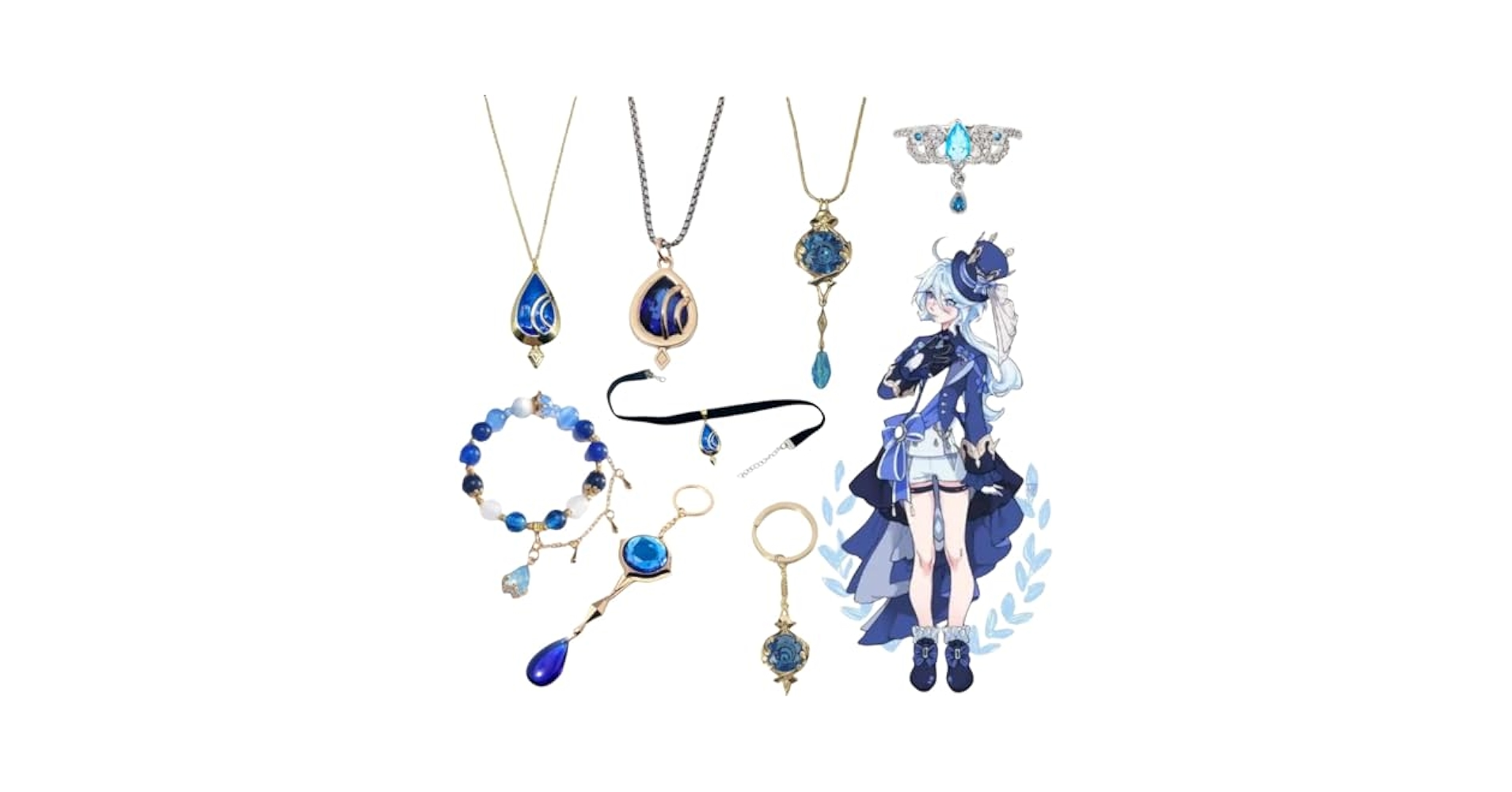 原神　フリーナ　イメージファッション　2WAY　ネックレス　公式正規品 31liEwAPSXL.jpg_BO30,255,255,