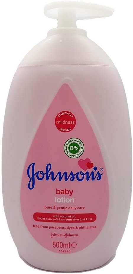 Lotion (1 x 500 ml) Nourishing and Hypoallergenic Baby Body Lotion for Delicate Skin with Coconut Oil for 24h Moisture Protection