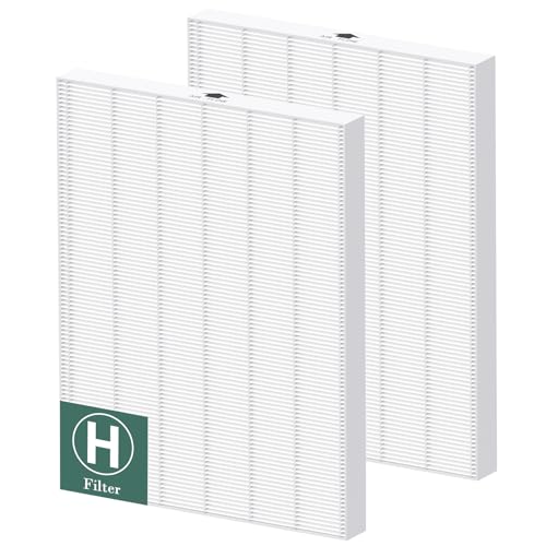Image of 116130 Replacement Filter H Compatible with Winix 5500-2 / AM80 Air Purifi-ers, HEPA Filter for Dust Pollen Hair Pet Dander Smoke, 2 Pack(White)