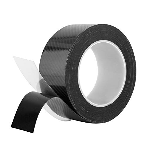 OCGIG 5CMx10M Inta Selladora Fibra Carbono Cinta Calafateo Flexible Autoadhesiva Pegatinas para Automóviles Nano Pegamento Cover