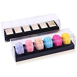 RomanticBaking 25PCS Luxury Clear Bakery Cake Macaron Gift Box for Wedding Party Baby Shower Favors
