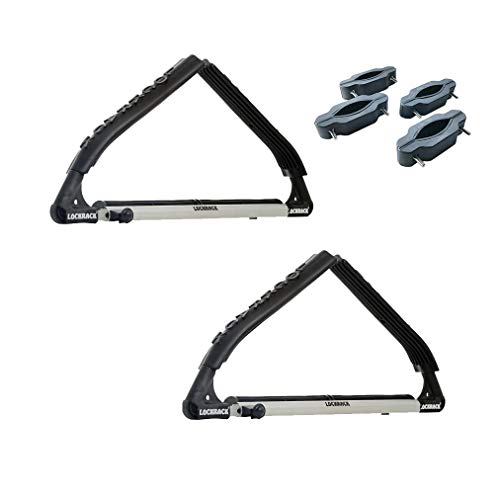 Lockrack Surf Ski Small Kayak Surf Board Water Sport Watercraft SUP Taxi Locking Carrier Rack Set with Adapters
