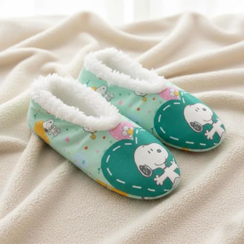 Calcetines Slipperette Peanuts Snoopy cálidos con forro interior 5