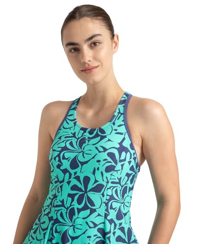 Image of Speedo Women's Swimdress with Boyleg | Swimming Costume Swimsuit | Chlorine Resistance | UPF 40+ Sun Protection | Removable Bra Pads