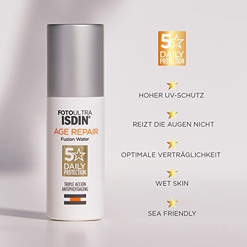 ISDIN FotoUltra Age Repair FW LSF 50 | Tägliche Sonnencreme für das Gesicht | Dreifache Anti-Aging-Wirkung, 50 ml - Image 4