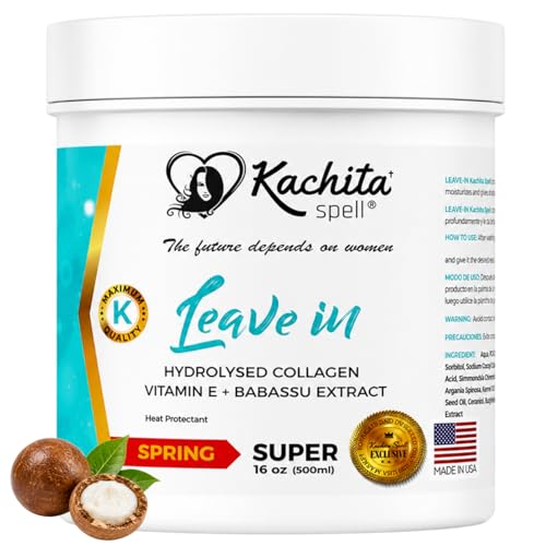 Kachita Spell Leave-In Conditioner Cream with Keratin & Collagen, 16 fl oz