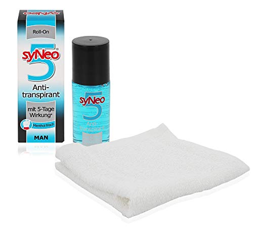 Preisvergleich Produktbild syNeo 5 Antitranspirant MAN Roll-On 50ml + Waschhandschuh