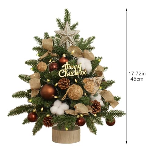 Adorno navideño artificial reutilizable con estructura densa para el hogar 6