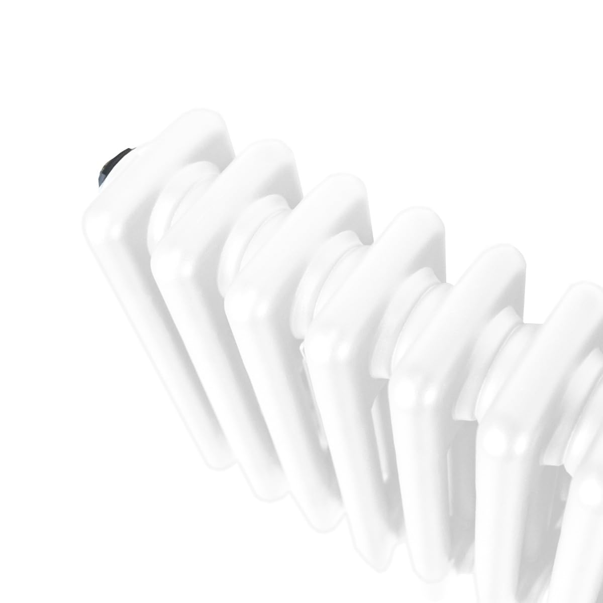 Radiateur Traditionnel à Triple Colonne 300 x 1012 mm, Chauffage Moderne Horizontal en Acier au Carbone Blanc Brillant, Cuisine Salon Salle de Bain [Brosse, Attaches Murales & Supports INCLUS]