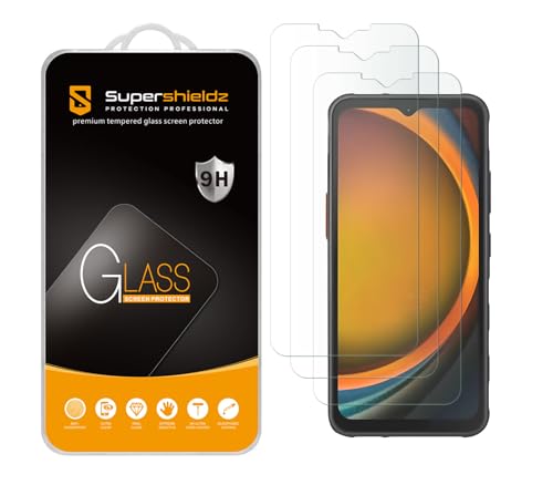 Supershieldz (3 Pack) Designed for Samsung Galaxy Xcover 7 and Xcover 7 Pro Tempered Glass Screen Protector, Anti Scratch, Bubble Free